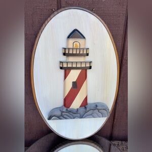Wooden Lighthouse Wall Art